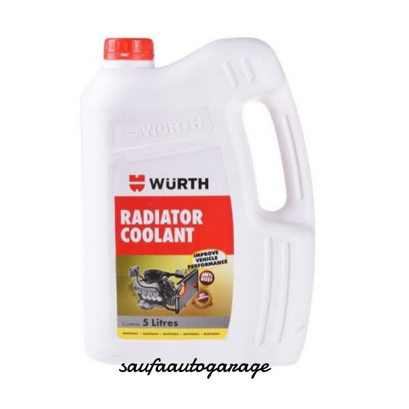 Jual Air Radiator Coolant WURTH 5 Liter Merah | Shopee Indonesia