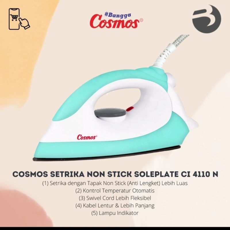 Jual setrika listrik / electric iron cosmos CI 4110 N | Shopee Indonesia