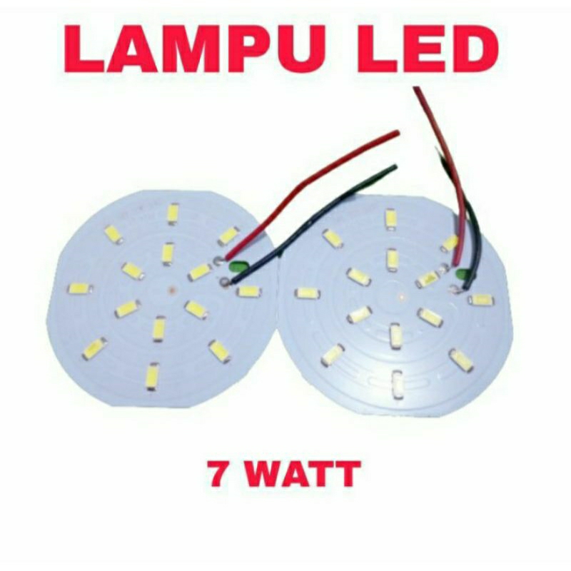 Jual Lampu modul kit driver LED D C plat alumunium 7WATT LED DC 3,7VOLT ...