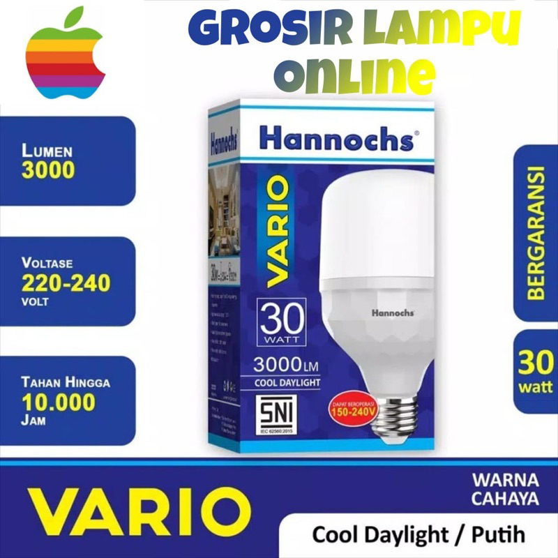 Jual Led Hannochs Vario 30 Watt - Lampu Hannochs Bohlam Hannochs 30w ...