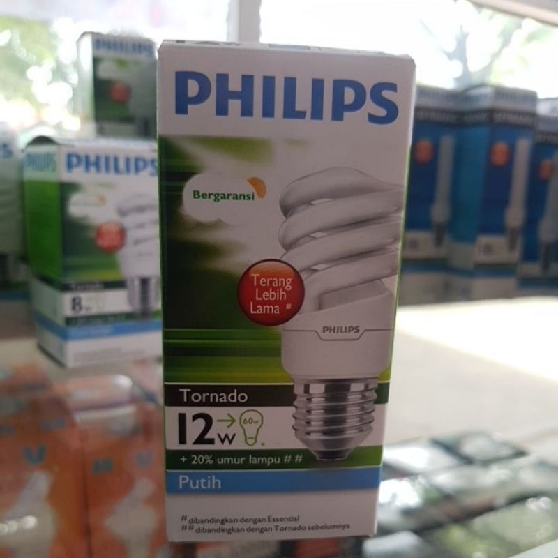 Jual Bola Lampu Philips Tornado W Putih Shopee Indonesia