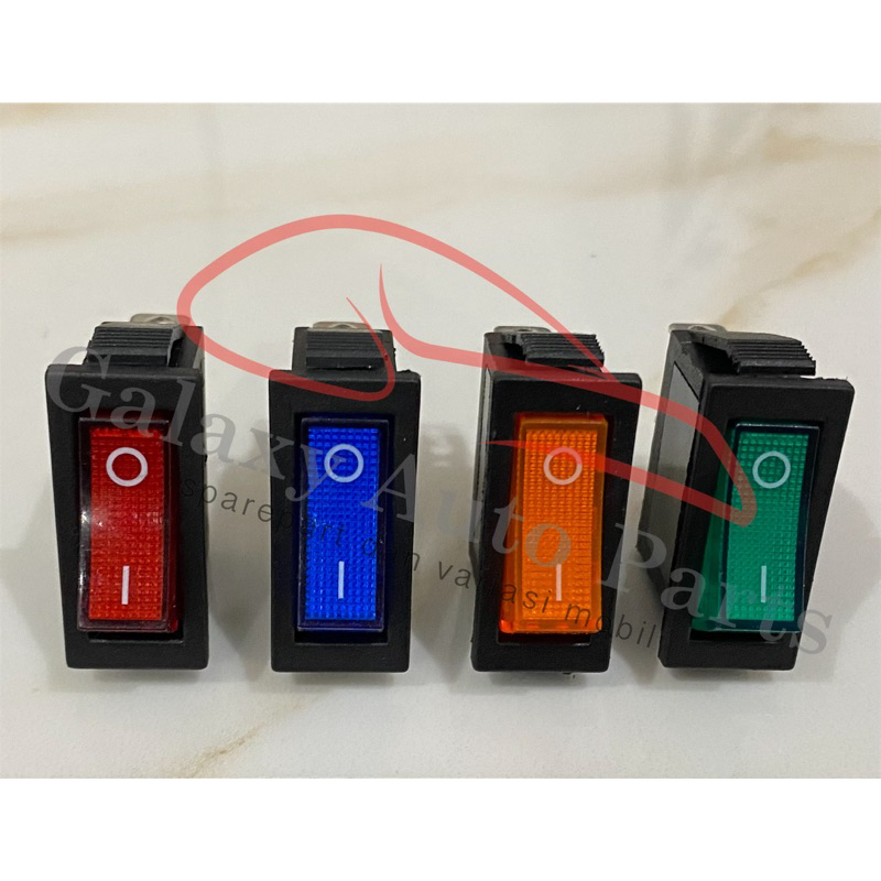 Jual Switch saklar skakel piano on off lampu mobil motor universal 12v ...