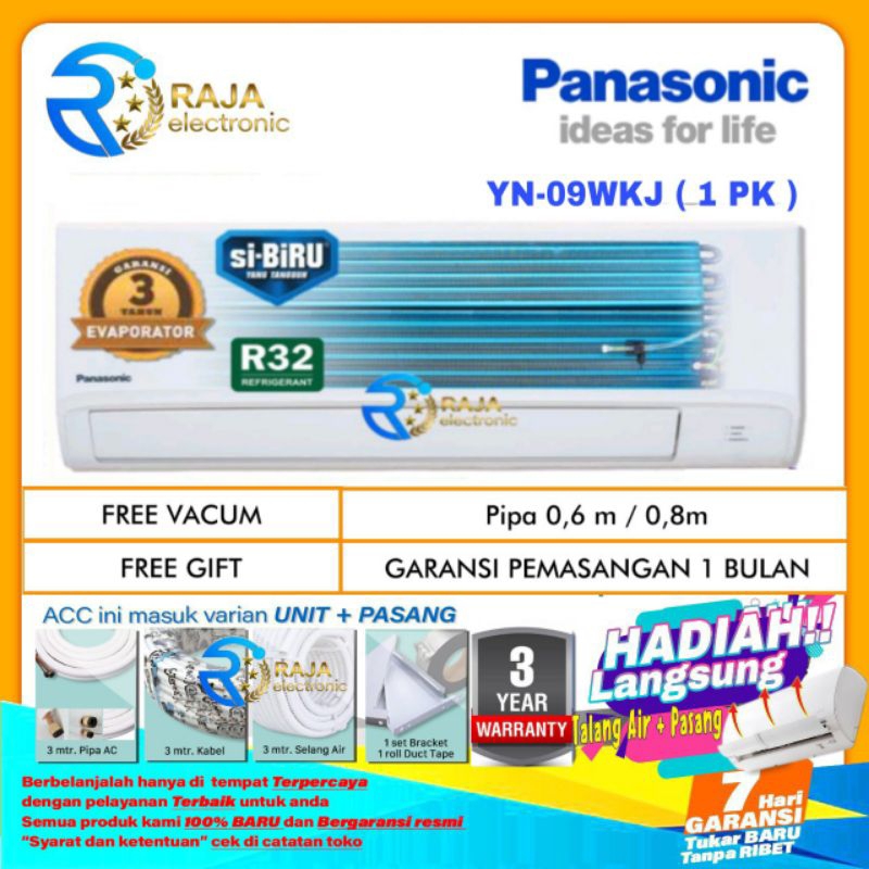 Jual Ac Panasonic Pk Yn Wkj Low Voltage R Si Biru Instalasi Pemasangan Shopee Indonesia