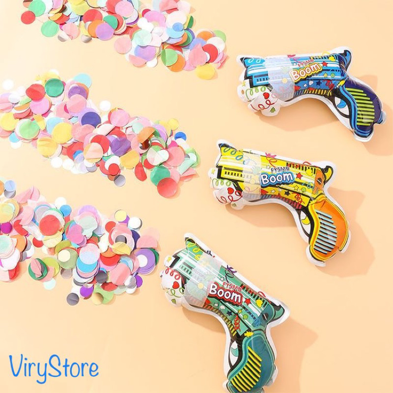 Jual Party Popper Mini Model Confetti Gun Balon Pistol Dekorasi Pesta ...