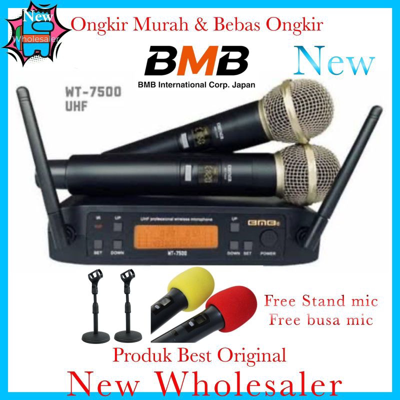 Jual Mic wireless karaoke Bmb Wt7500 Original garansi Resmi WT