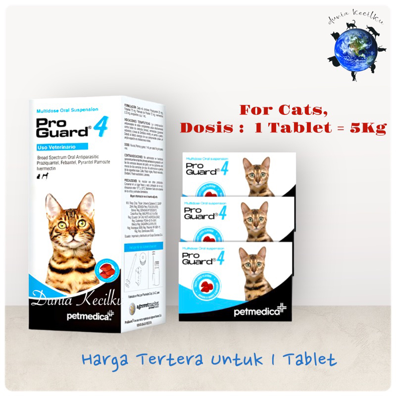 Jual Pro Guard 4 Tasty - Petmedica Proguard Flavor - Obat Cacing Kucing ...