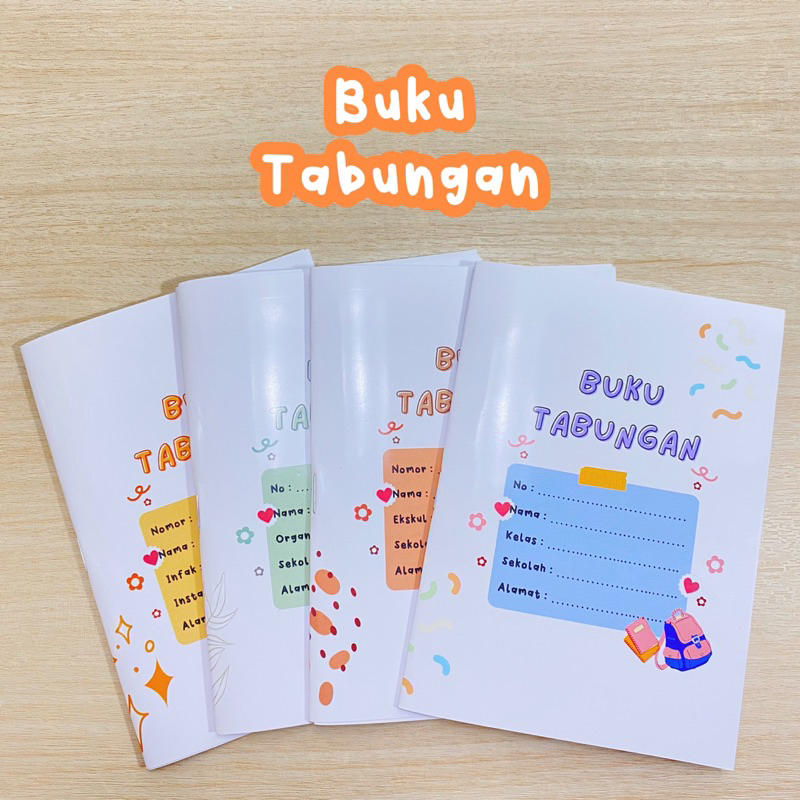 Jual Buku Tabungan Aesthetic Kelas Ekskul Organisasi dan Instansi