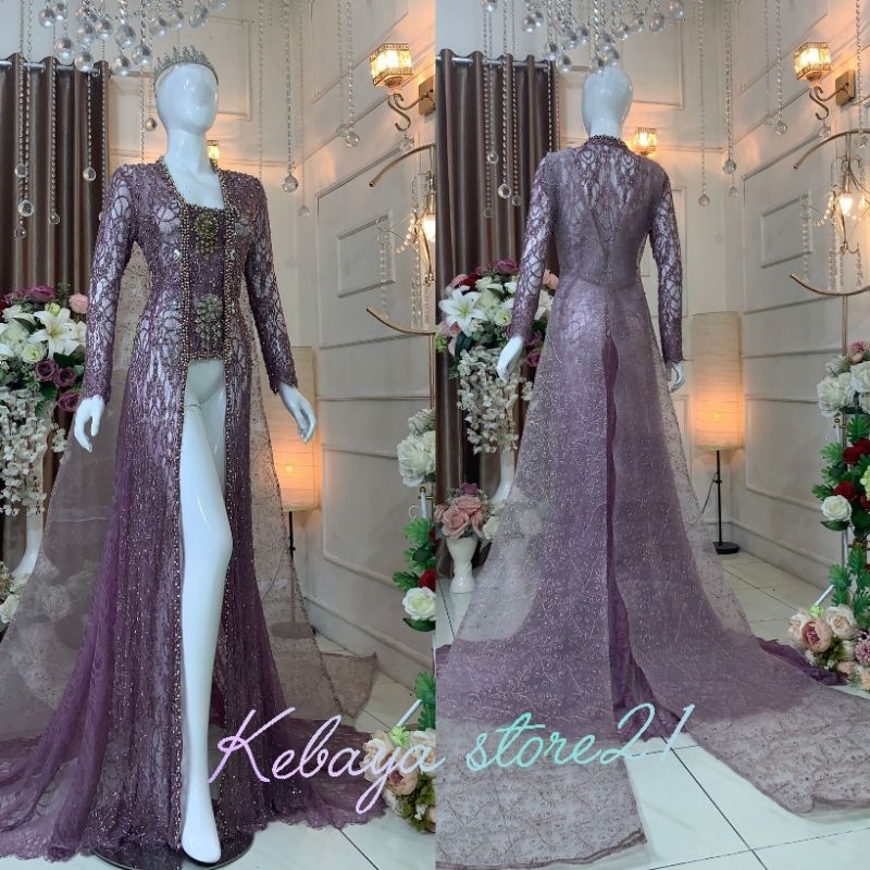 Jual KEBAYA AKAD BEREKOR /KEBAYA AKAD MODREN / GAUN PENGANTEN / BAJU
