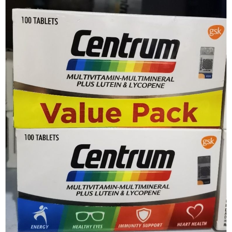 Jual Centrum multivitamin multimineral plus lutein dan lycopene 100