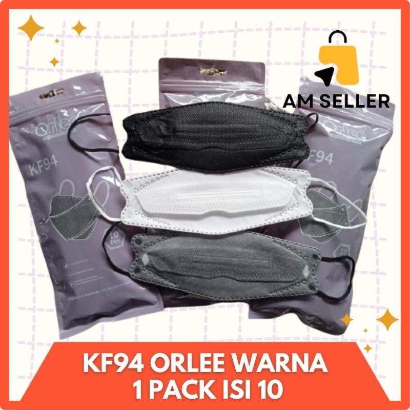 Jual MASKER KF94 ORLEE DEWASA 4 PLY MODEL CANTOL KF 94 EARLOOP 4PLY ...