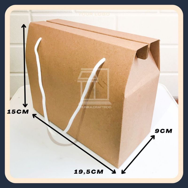 Jual gable box tali ukuran 19,5 x 9 x 15 cm | Shopee Indonesia