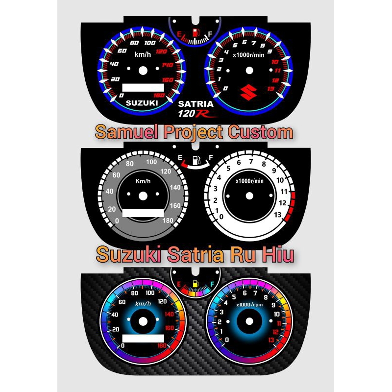 Jual PAPAN SPEEDOMETER SUZUKI SATRIA RU HIU CUSTOM | Shopee Indonesia