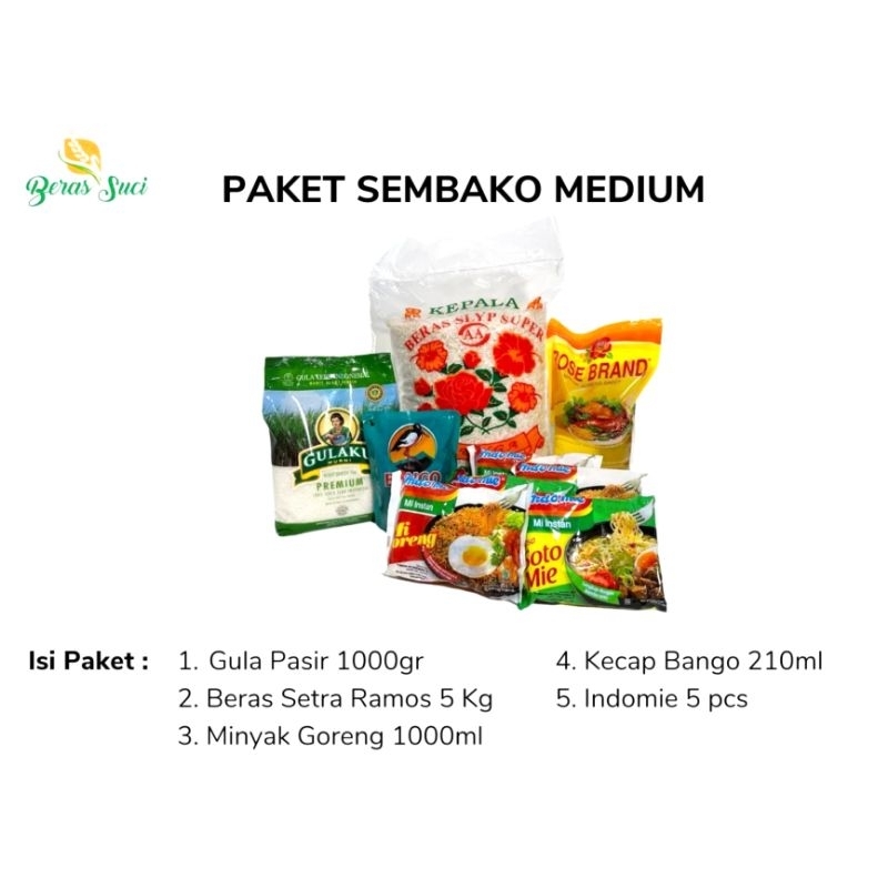 Jual Paket Sembako Beras Minyak Gula Indomie Kecap Shopee Indonesia