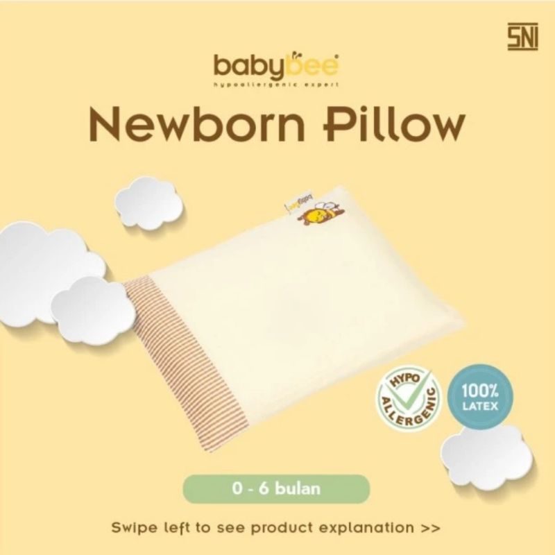 Baby bee newborn clearance pillow