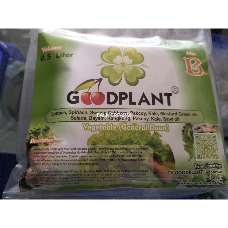 Jual Nutrisi Hidroponik Ab Mix Sayuran Daun Goodplant Ml Shopee