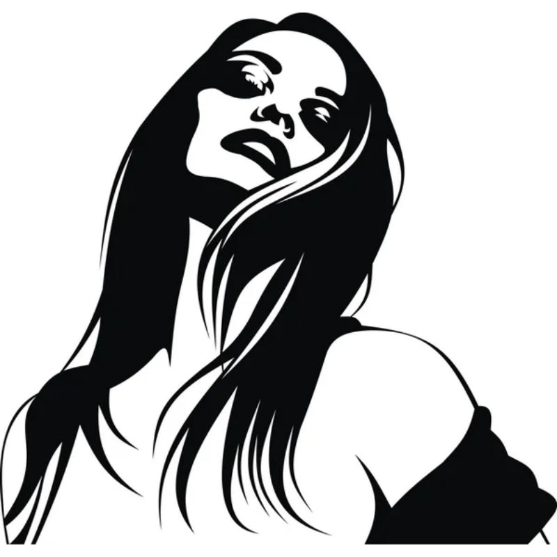 Jual STICKER MOBIL/TRUCK STIKER CUTTING VECTOR CEWEK SEKSI | Shopee