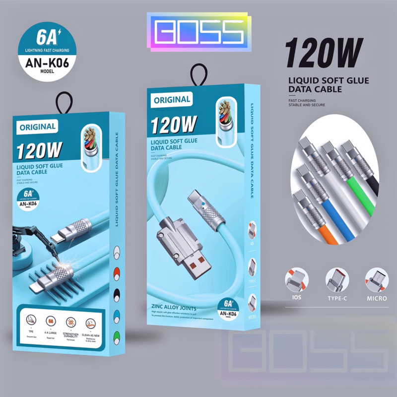 Jual BOSS-Kabel Data Metal / Charger Micro USB / Type C / Lightning ...