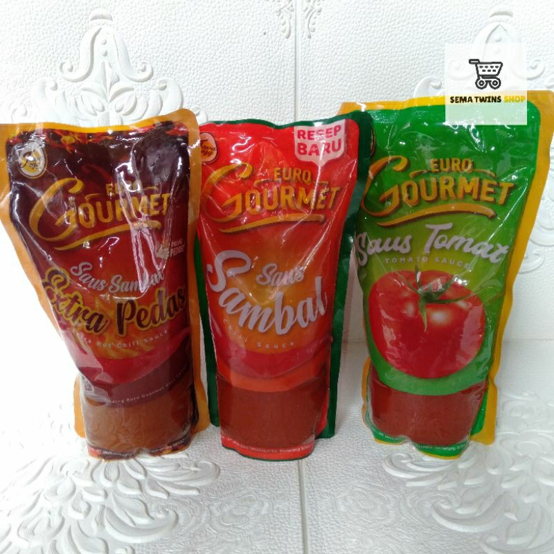 Jual EURO GOURMET Saus Sambal Extra Pedas Saos Tomat 1KG | Shopee Indonesia
