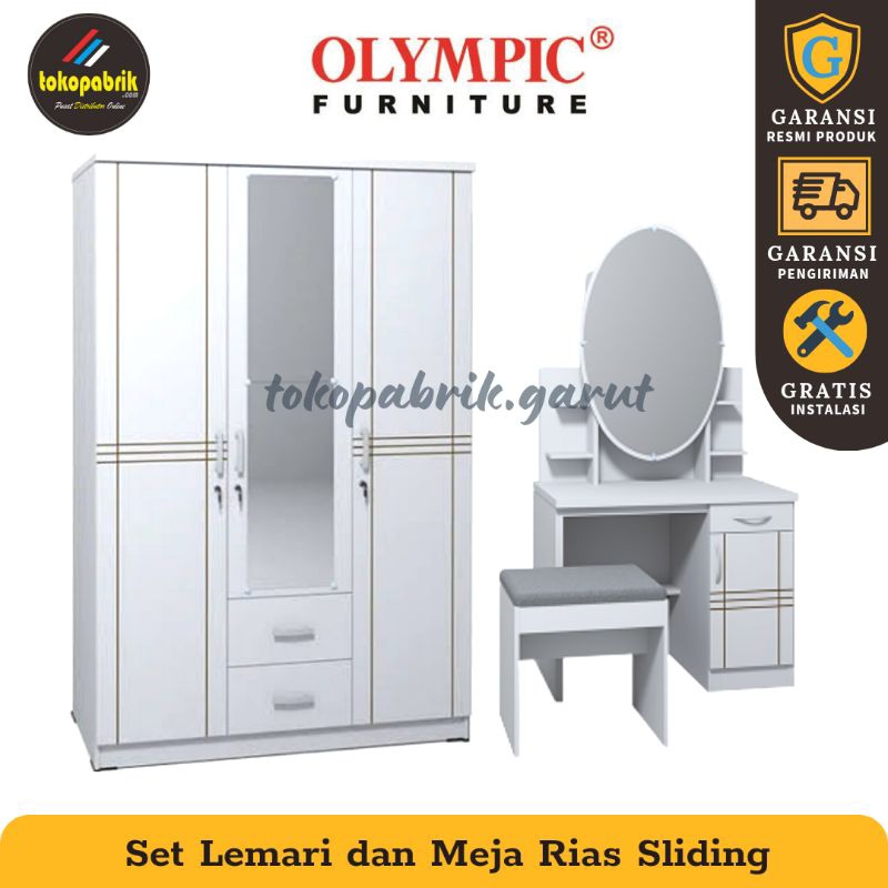 Jual Set Lemari Meja Rias Sliding Termurah Lemari Dan Meja Rias