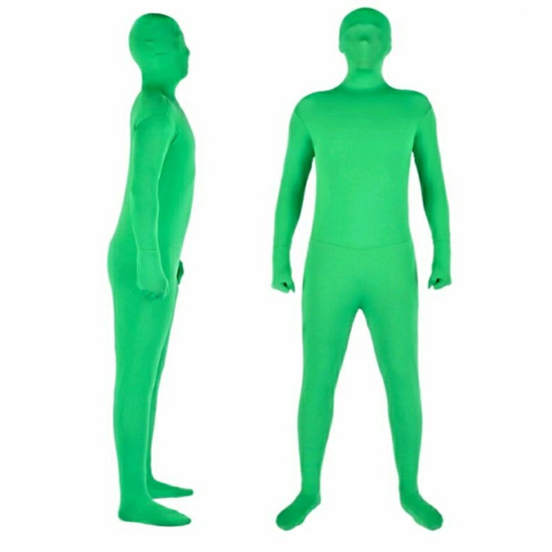 BSBUY Greenscreen Ganzkörperanzug Unisex - Für Film, Cosplay & Halloween