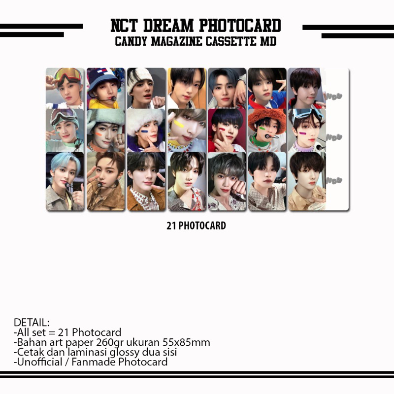 Jual NCT DREAM CANDY MAGAZINE CASSETTE MD PHOTOCARD | Shopee Indonesia