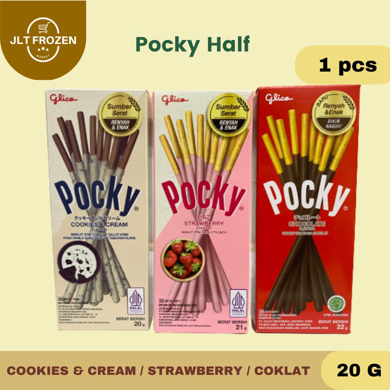 Jual Glico Pocky Mini Pack Coklat / Strawberry / Coookies & Cream - 1 ...