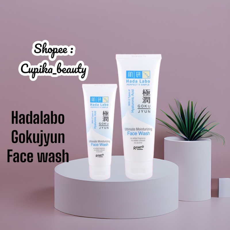Jual [[ HADA LABO FACE WASH GOKUJYUN PUTIH ]] face wash hada labo