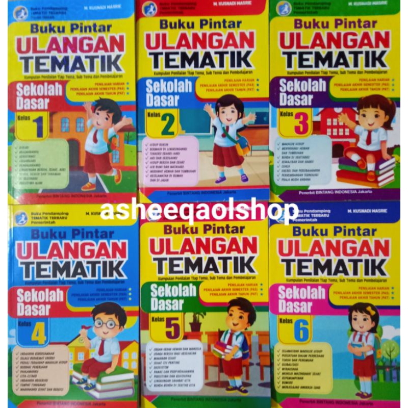 Jual Buku Pintar Ulangan Tematik SD Kelas 1,2,3,4,5,6 | Shopee Indonesia