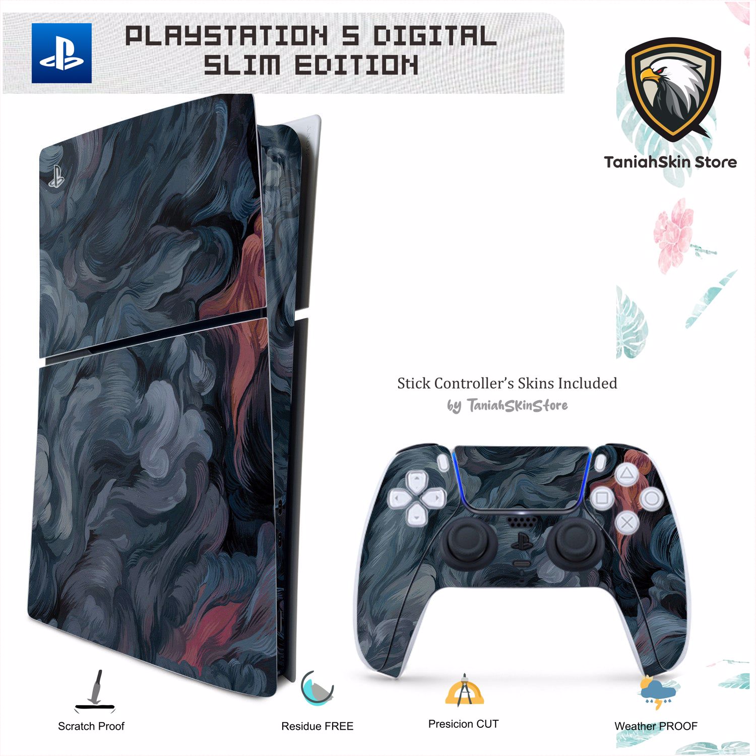 Jual Premium Sony Playstation 5 Digital Slim Edition Vol 5 Garskin Wrap ...