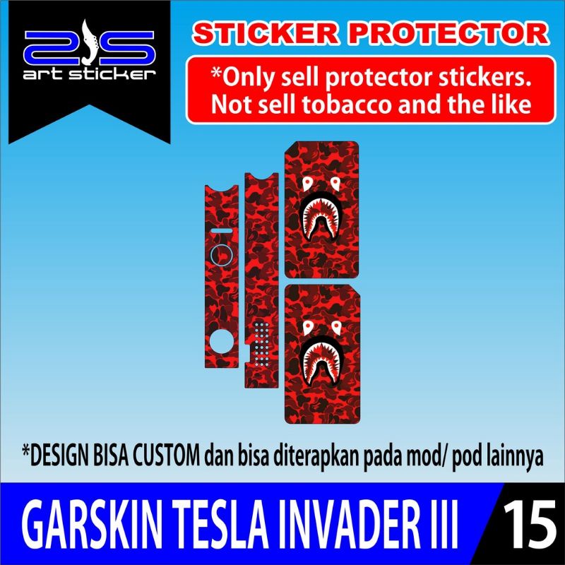 Jual 2Skins Tesla Invader 3 Casing/Case Stiker CUSTOM | Shopee Indonesia
