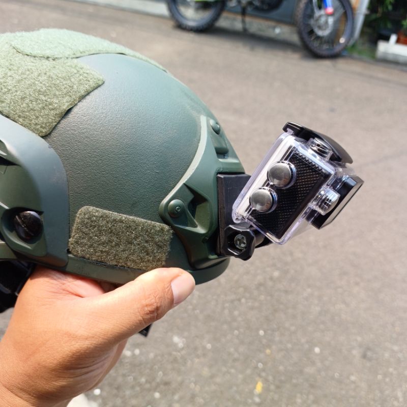 Jual Mounting Dudukan Camera Action Gopro Helm Mich Tactical Military ...