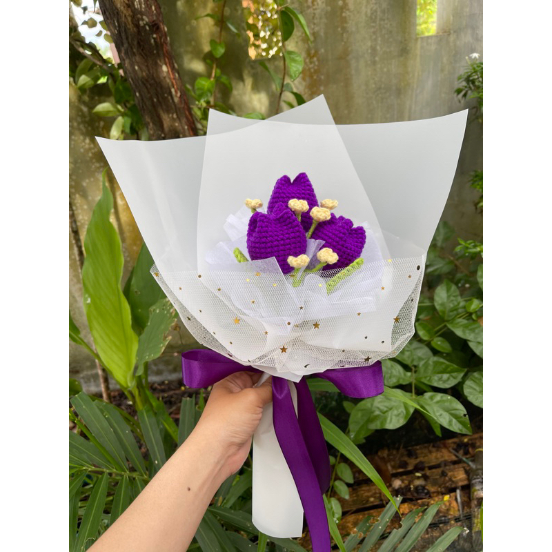 Jual BUKET BUNGA | FLOWER BOUQUET RAJUT | CROCHET WISUDA | BUKET WISUDA ...