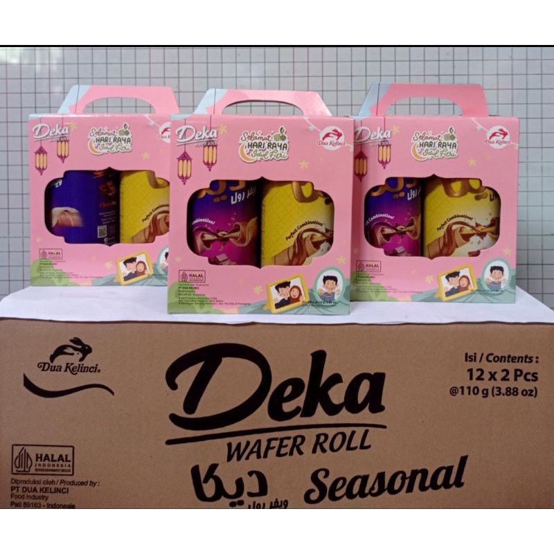 Jual deka wafer roll edisi lebaran isi 2 pack per box | Shopee Indonesia