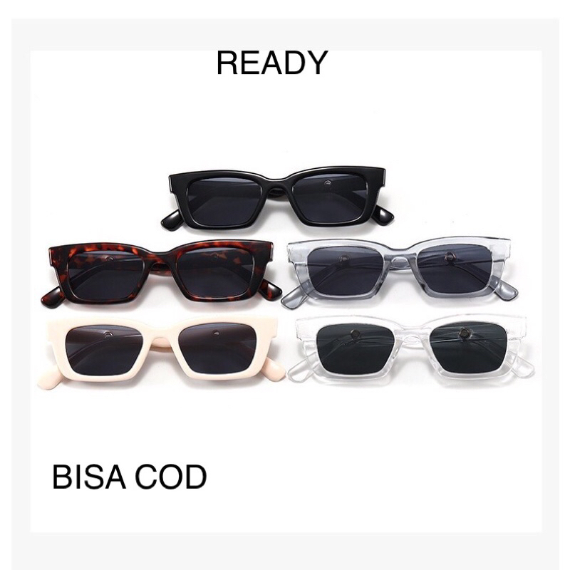 Jual Kaca Mata Fashion Hitam Model terbaru Kacamata Hitam Wanita Pria