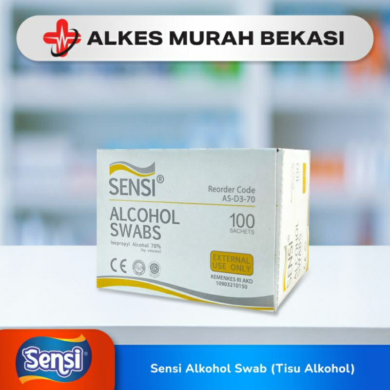 Jual Sensi Alcohol Swabs Alkohol Swab Shopee Indonesia