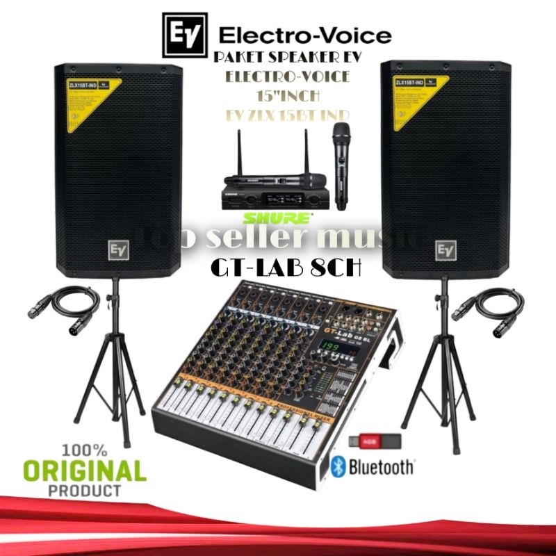 Jual PAKET SOUND SYSTEM OUTDOR & INDOOR EV ELECTROVOICE ZLX15BTIND 15