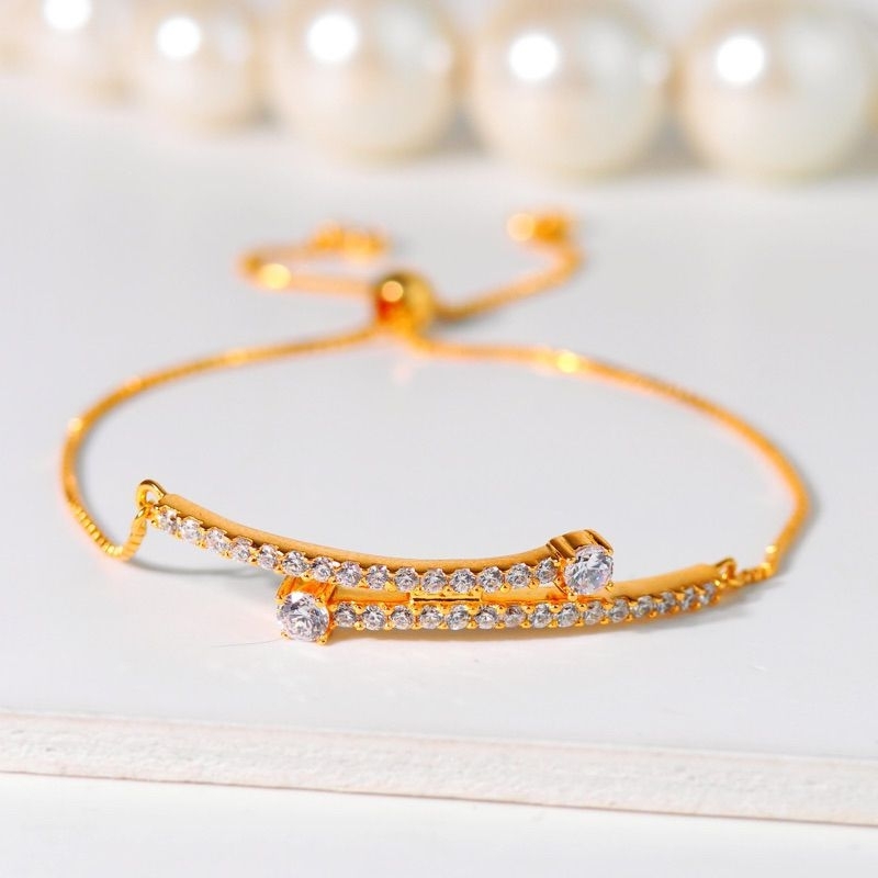 Jual Gelang Emas Serut Talipan Listring Ujung Solitaire Toko Emas