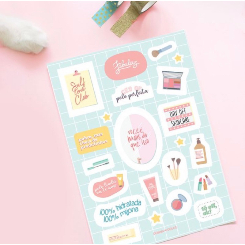 Jual Sticker Sheet A6 Custom Cutting CHROMO & VINYL | Shopee Indonesia