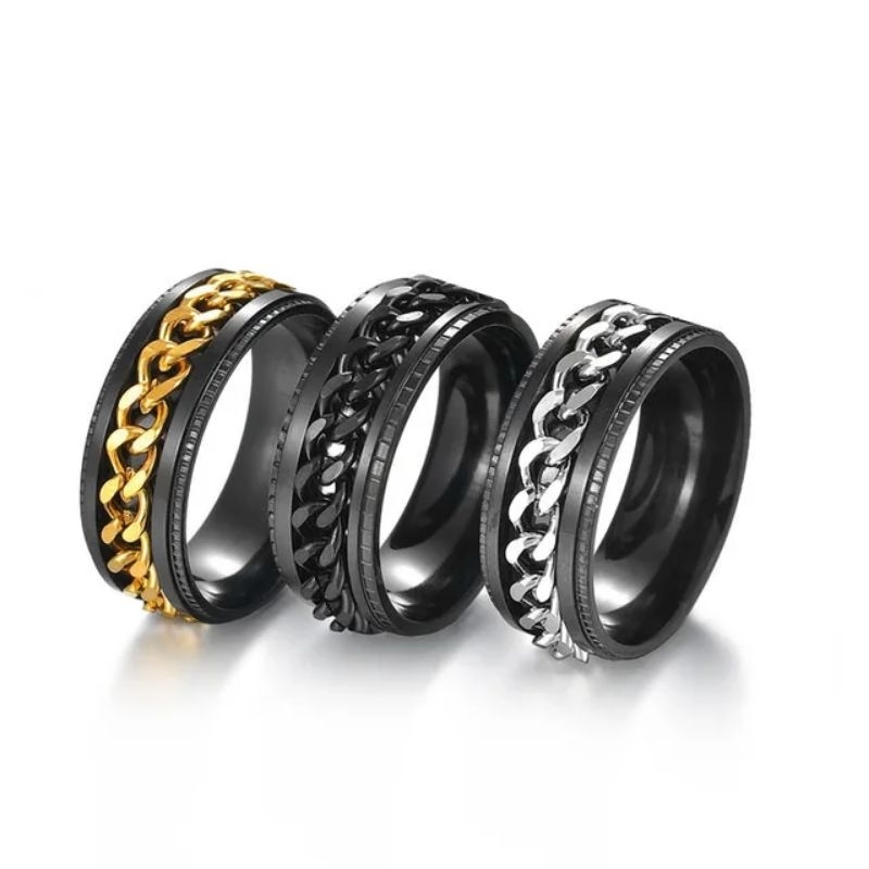 Jual Cincin Titanium Model Rantai Pembuka Tutup Botol | Shopee Indonesia