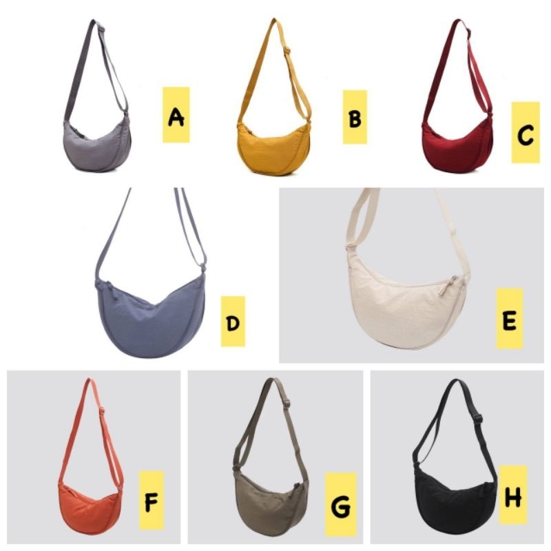 Jual TAS SLEMPANG ALA UNIQLO. sling bag tas moon half fashion uniqlo
