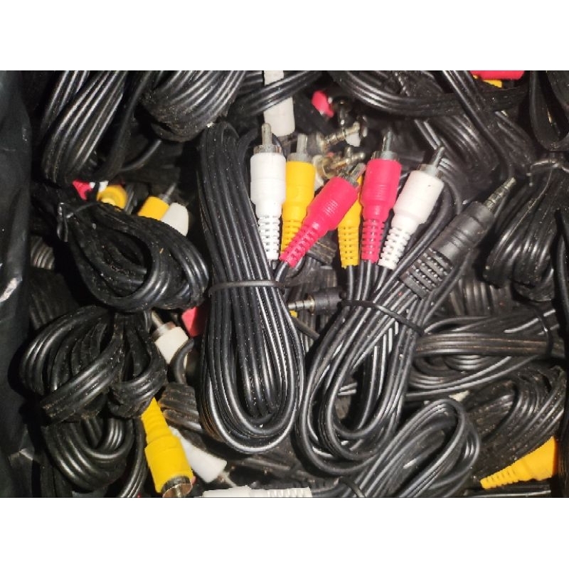 Jual kabel RCA / Jack RCA 3 to 1 / For STB / colokan AV | Shopee Indonesia