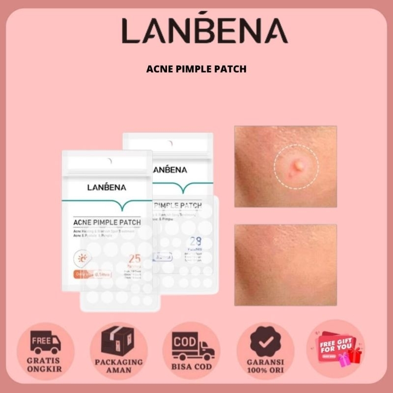 Jual [BPOM] LANBENA Acne Pimple Patch Day - 25 Stiker & Night - 28 ...