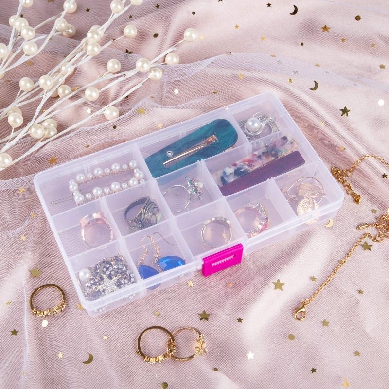 Jual Kotak manik box bahan craft atau kotak obat multifungsi | Shopee ...