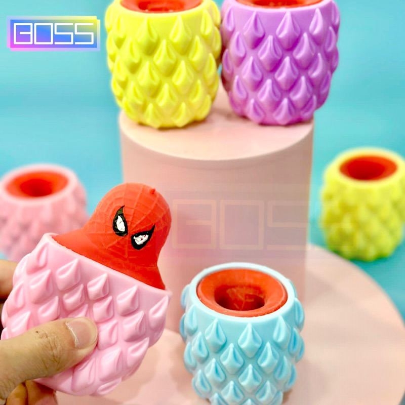 Jual Boss Mainan Squishy Pop It Spiderman Viral Mainan Pencet Anti