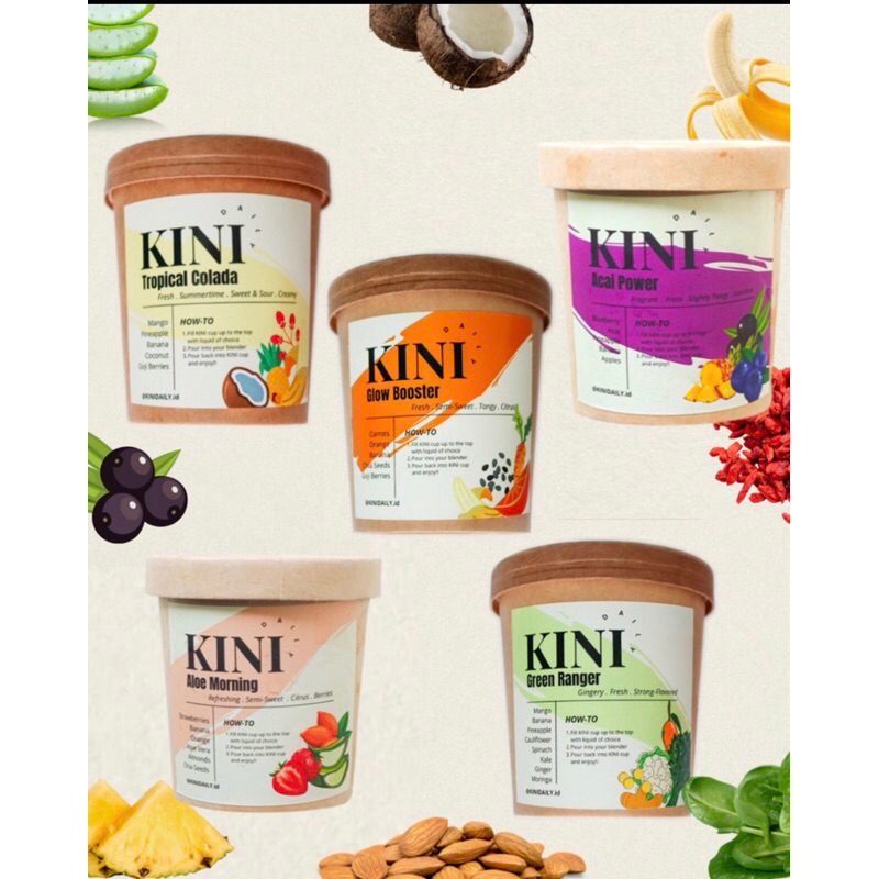 Jual LOW CAL PACK, Frozen Fruit Healthy Smoothies, Ready to Blend, KINI