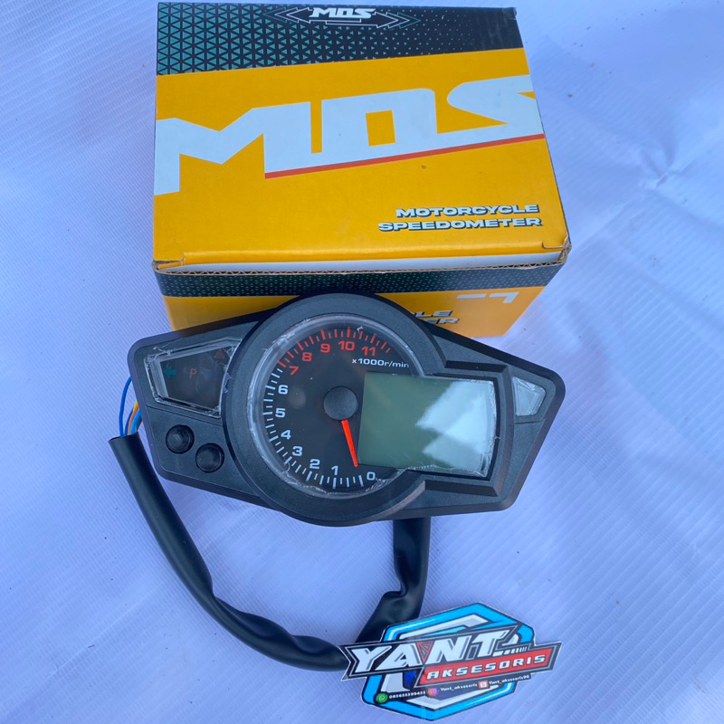 Jual SPEEDOMETER DIGITAL LED SPEDO KOSO RX1N SPIDO METER RX1 SET SOKET