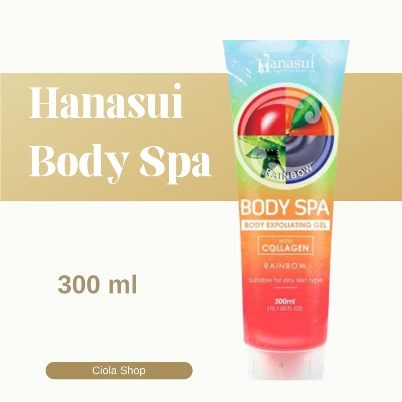 Jual Hanasui Body Spa Rainbow Exfoliating Gel 300ml | Shopee Indonesia