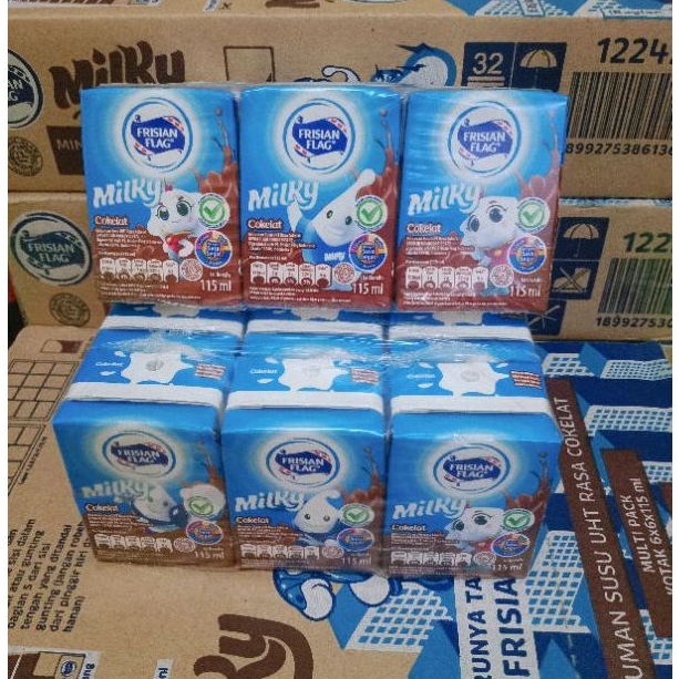 Jual Susu Uht Frisian Flag Milky Coklat 115ml Shopee Indonesia