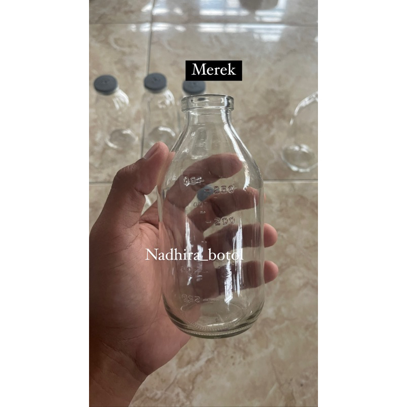 Jual Botol Kaca 250ml Botol Vial 250ml Botol Kaca Asi Botol Kopi Botol Minuman 4216