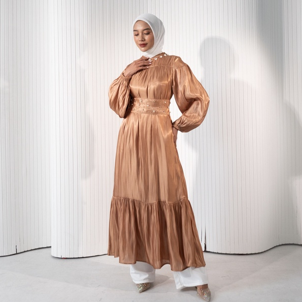 Jual Iweargracie Jasmine Shimmer Dress Raya Collection Dress